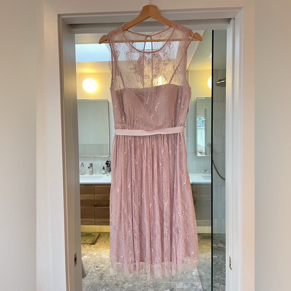 Dusty Rose “Hithero” bridesmaid dress by Anthropologie BHLDN. Size 6